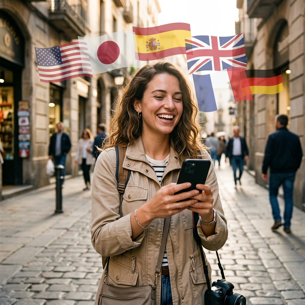 Traveler connected with AirlySIM eSIM